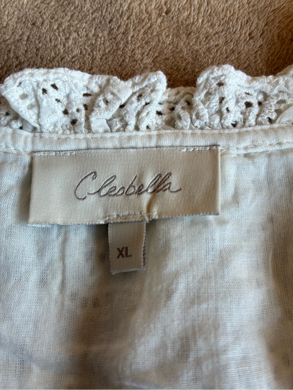 NWOT Cleobella LYDIA MINI DRESS in IVORY Size X-Large - Picture 10 of 12
